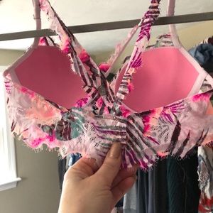 Tropical print bra